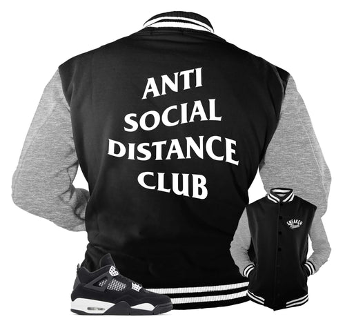 Retro 4 White Thunder Social Distance Jacket