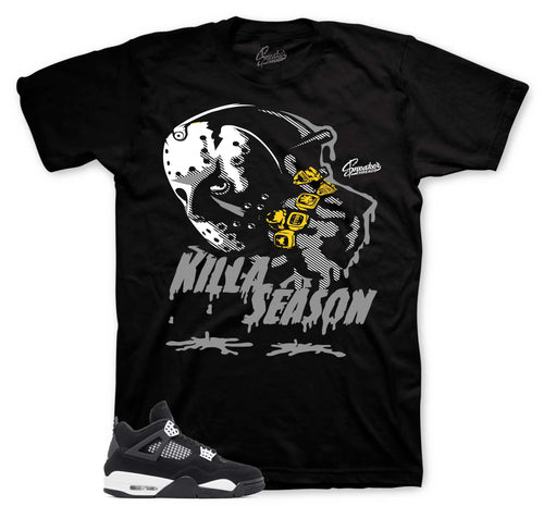 Retro 4 White Thunder Killa Season Shirt