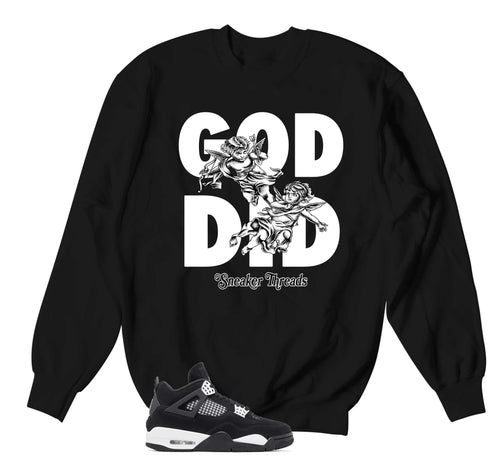 Retro 4 White Thunder God Did Sweater