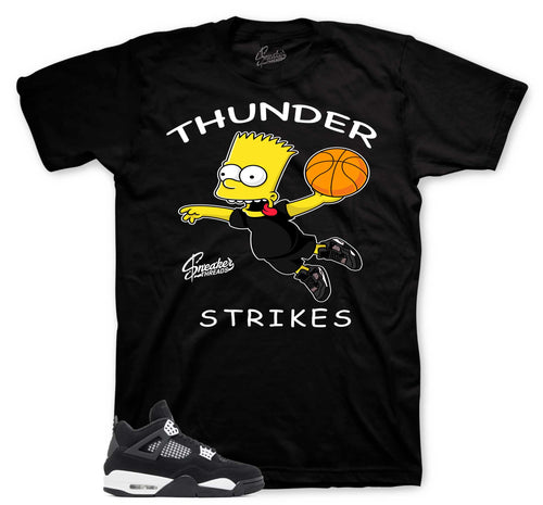 Retro 4 White Thunder Strikes Shirt