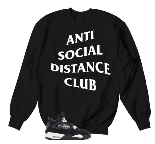 Retro 4 White Thunder Social Distance Sweater