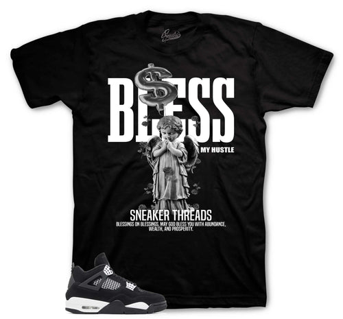Retro 4 White Thunder Bless My Hustle Shirt