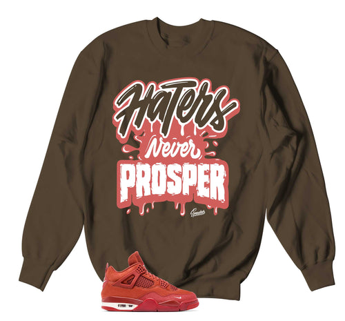 Retro 4 Brick By Brick Haters Never Prosper Sweater