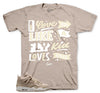 Retro 4 Cozy Girl Love Kicks Shirt - S / Sand