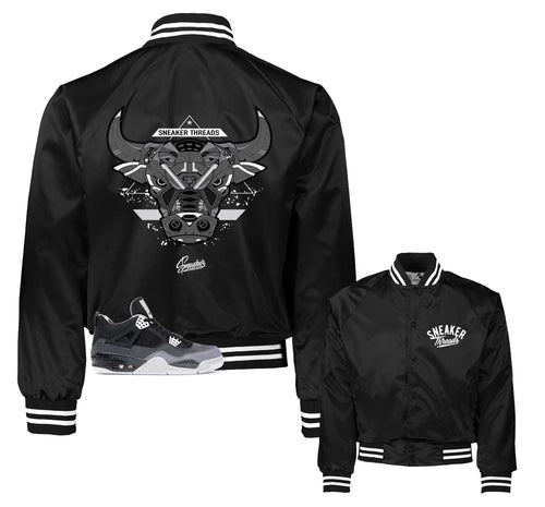 Retro 4 Fear War Bully Satin Jacket