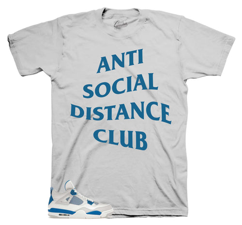 Retro 4 Industrial Blue Social Distance Shirt