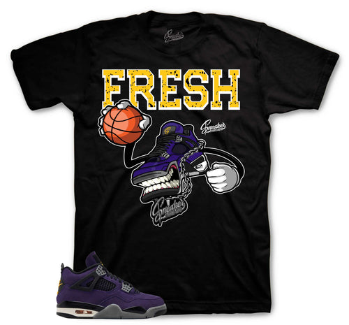 Retro 4 Imperial Purple Fly Kicks Shirt