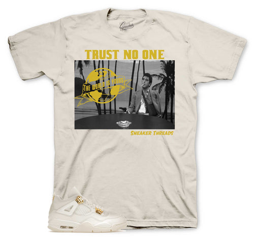 Retro 4 Metallic Gold Tony Knows Shirt