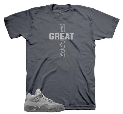 Retro 4 Wet Cement Greatness Cross Shirt
