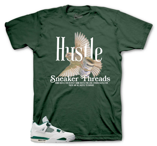Retro 4 Oxidized Green Hustle Bird Shirt