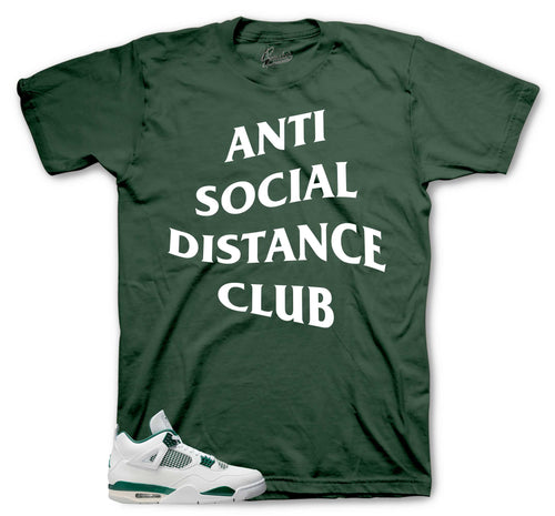 Retro 4 Oxidized Green Social Distance Shirt