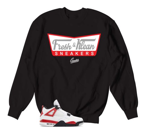 Rinomerch Custom Jordan 23 Shoes Baseball Jersey Shirt to Match Red Cement 4S Tee, Jordan 4 Red Cement Matching Baseball Jersey