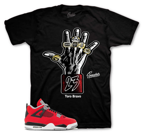 Retro 4 Toro Bravo Rings Shirt