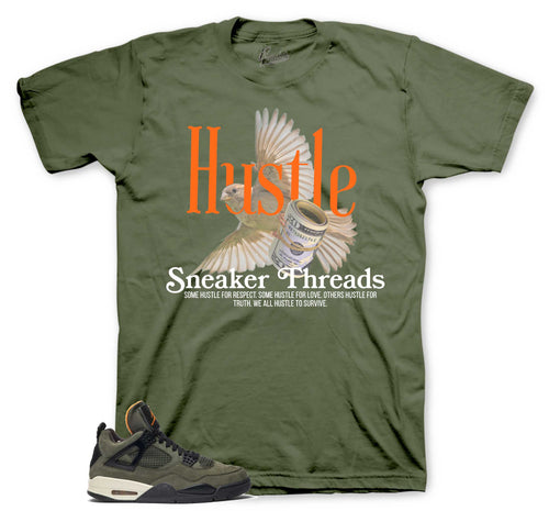 Retro 4 Deep Green Hustle Bird Shirts