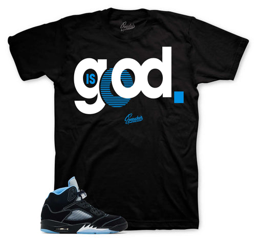Retro 5 Black Carolina God is Good Shirt