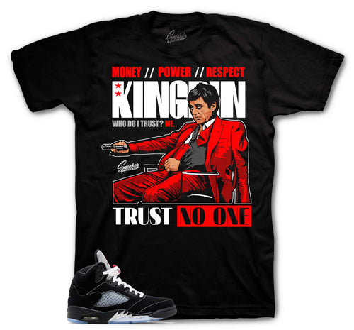 Retro 5 Black Metallic Trust Issues Shirt