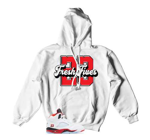 Retro 5 Fire Red Fresh Fives Hoody
