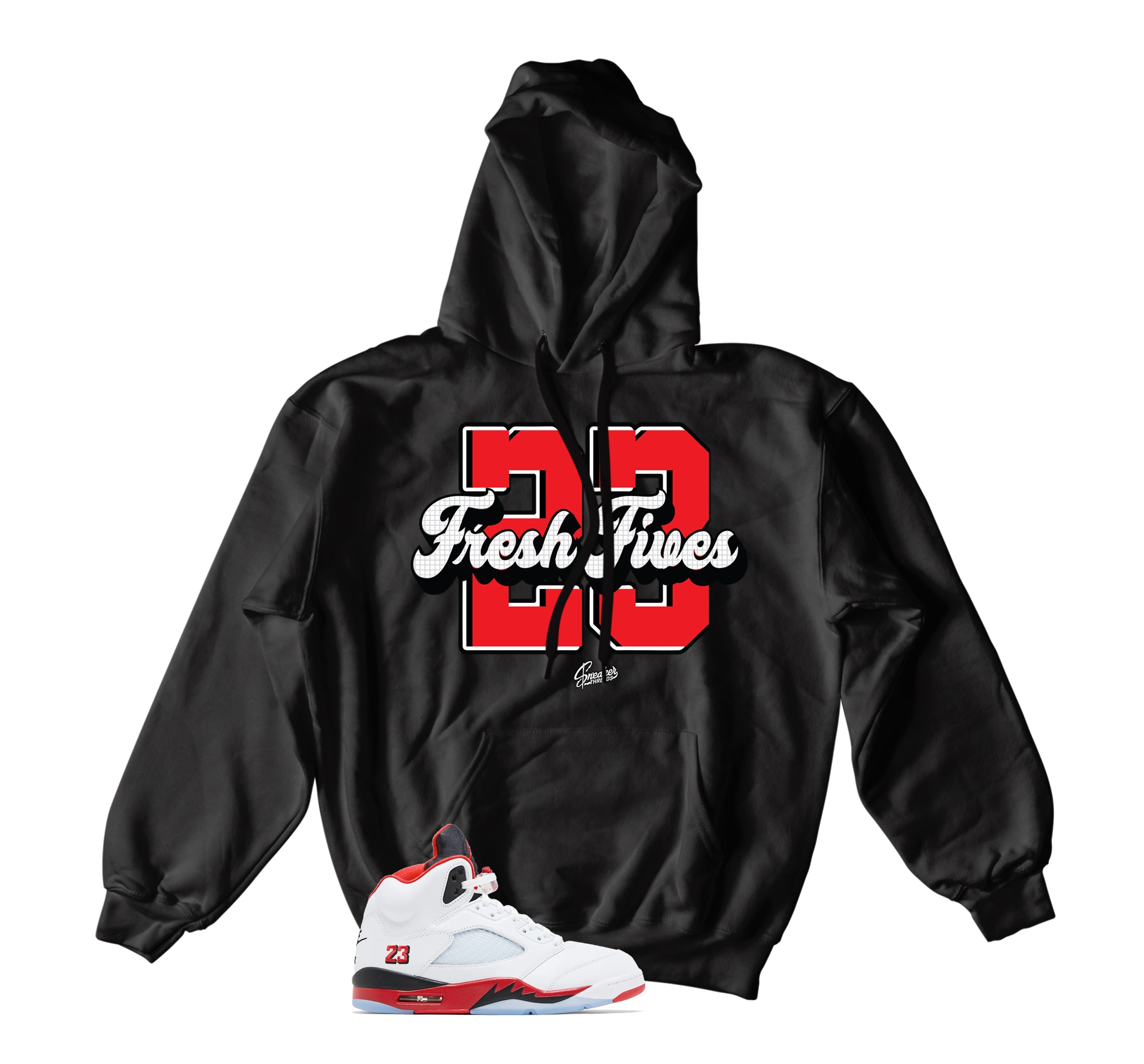 jordan 5 fire red hoodie