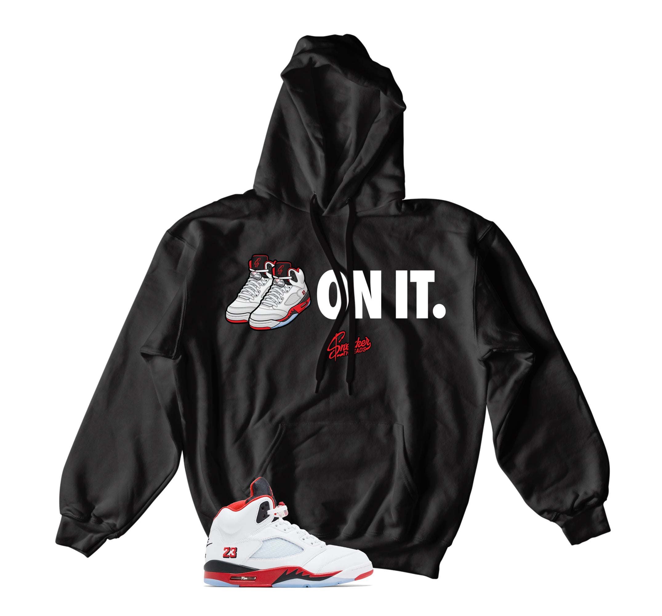 black and red hoodie jordan