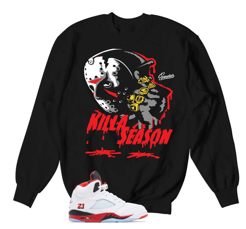 Retro 5 Fire Red Killa Season Sweater