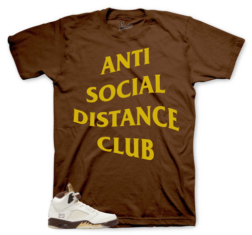 Retro 5 Golden Ticket Social Distance Shirt