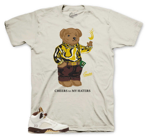 Retro 5 Golden Ticket Cheers Bear Shirt