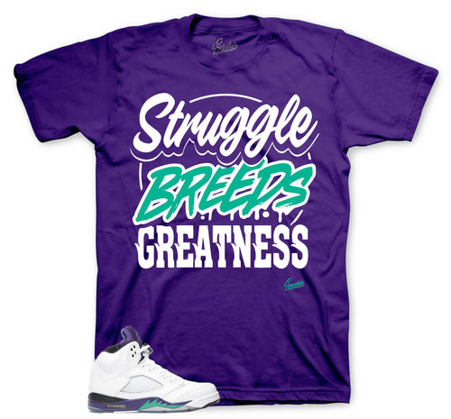Retro 5 Grape Struggle Breeds Shirt