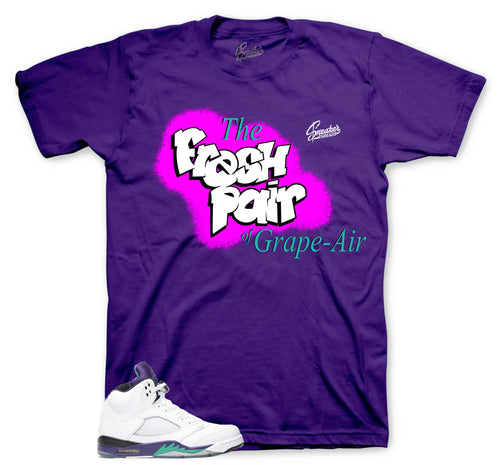 Retro 5 Grape Grape-AIr Shirt