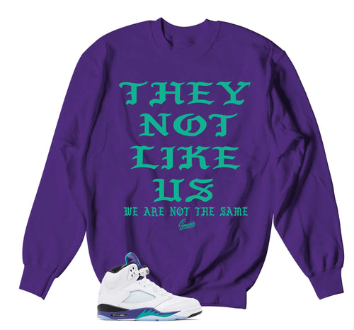 Retro 5 Grape Not Like Us Sweater