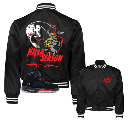 Killa Season Satin Jacket | Jordan 5 Halloween