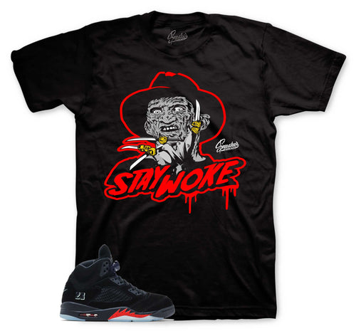 Stay Woke Graphic T-Shirt | Jordan 5 Halloween
