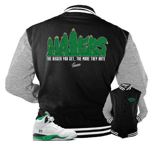 Retro 5 Lucky Green Haters Jacket