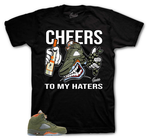 Retro 5 Olive Fly Kicks Shirt