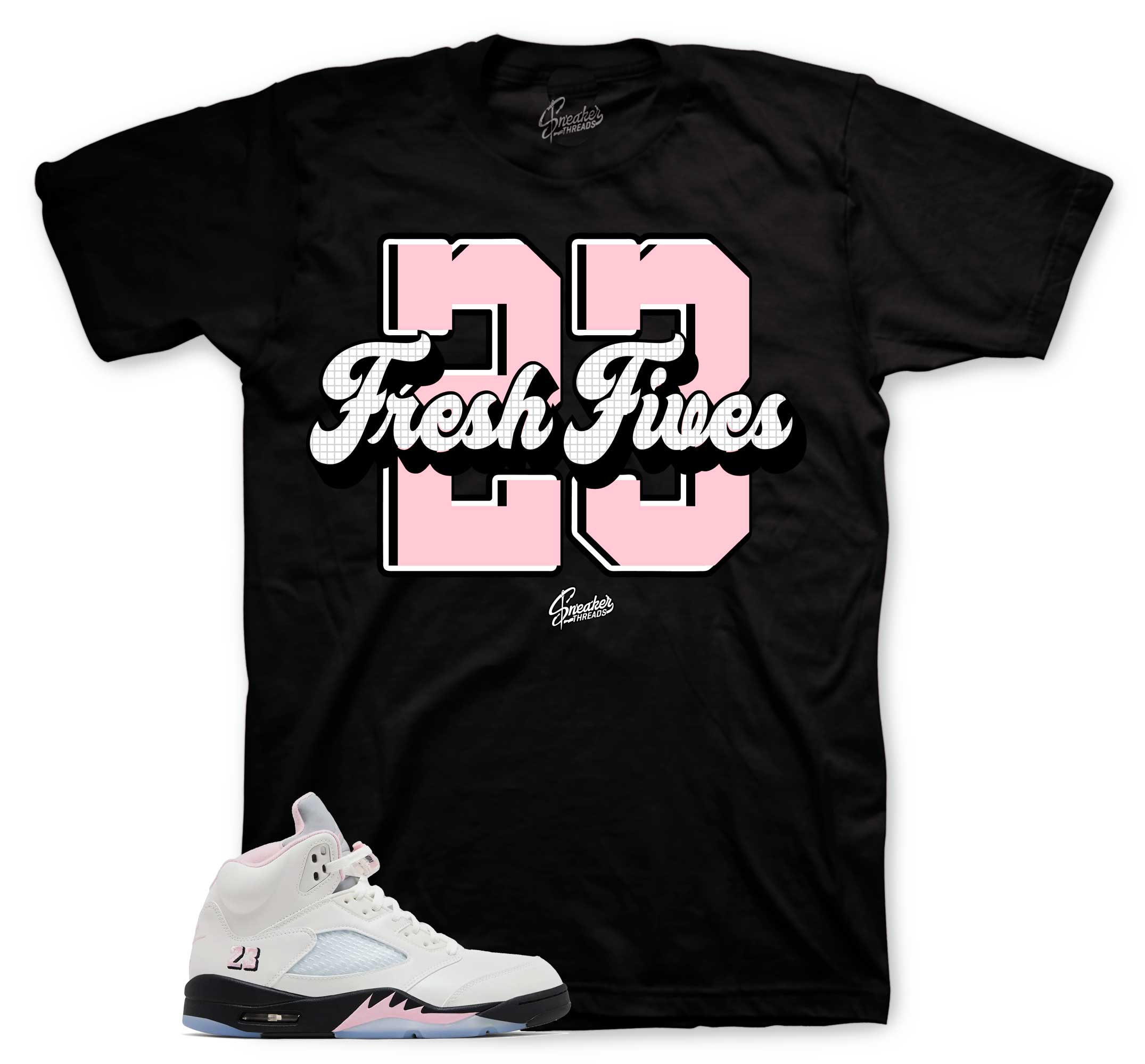 jordan 5 pink foam shirt