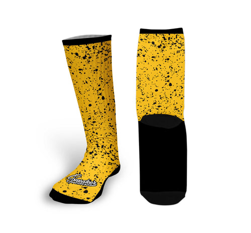 Retro 5 Tokyo Cement Print Socks