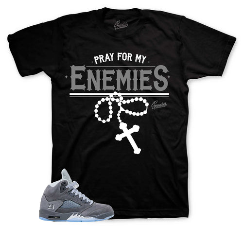 Retro 5 Wolf Grey Enemies Shirt