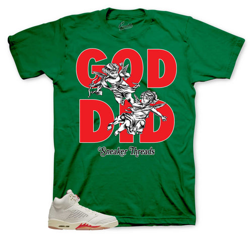 Retro 5 "El Grito" God Did Shirt
