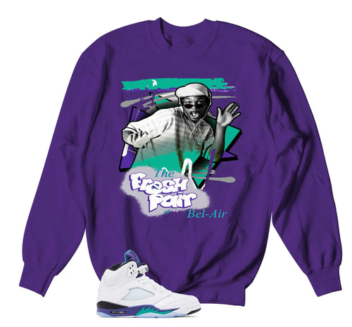 Retro 5 Grape Fresh Sweater
