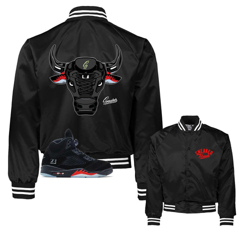 War Bully Satin Jacket | Jordan 5 Halloween