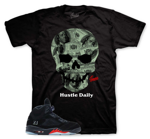 Hustle Daily Graphic T-Shirt | Jordan 5 Halloween