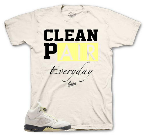 Retro 5 Luminous Green Clean Pair Shirt