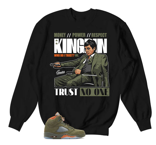 Retro 5 Olive Trust Issues Sweater