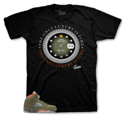 Retro 5 Olive Rolie Time Shirt