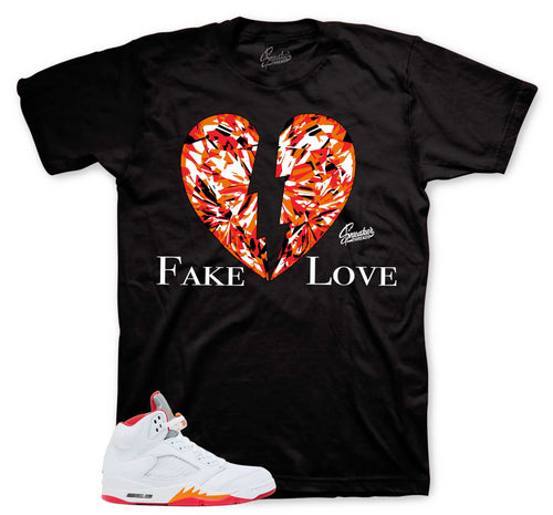 Fake Love Graphic T-Shirt | Jordan 5 Sunset