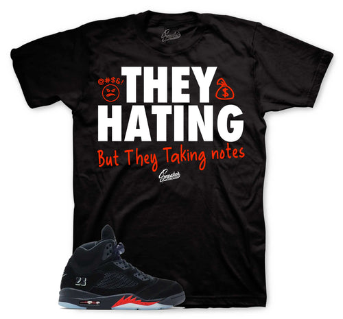 They Hating Graphic T-Shirt | Jordan 5 Halloween