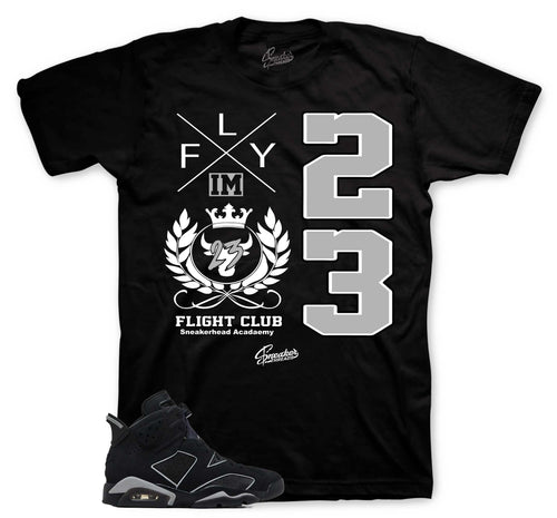 Retro 6 Cap & Gown Flight Crest Shirt