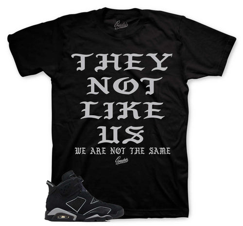 Retro 6 Cap & Gown Not Like Us Shirt