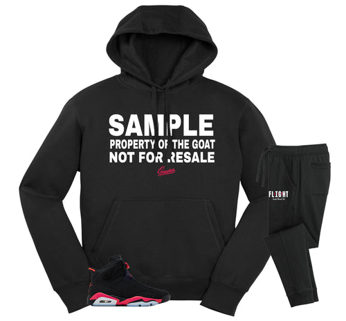 Retro 6 Infrared Sample Hoodie Jogger Set