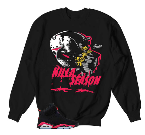 Retro 6 Infrared Killa Season Sweater
