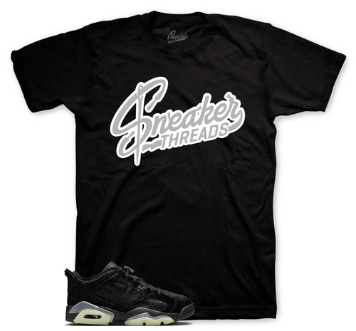 Retro 6 Low Blackout Sneaker Threads Shirt